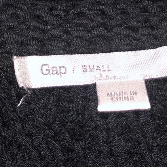 GAP black knit sweater cardigan size small - Picture 4 of 8
